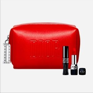 Dior Makeup Bag, Lipstick and Mascara